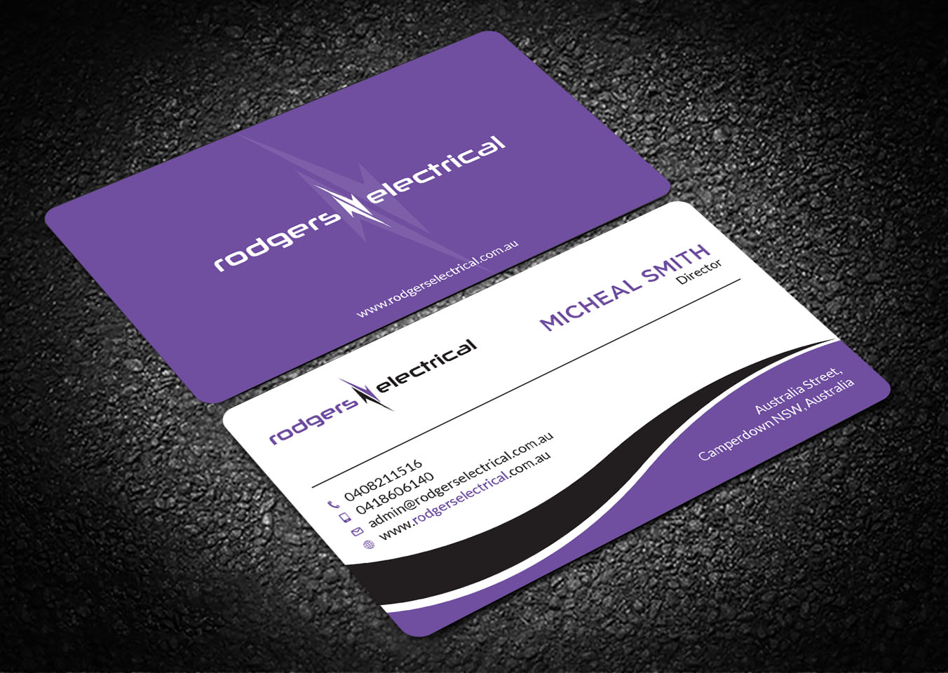 Diseño de Tarjeta de Presentación por Tripti Ranjan Gain para Rodgers Electrical | Diseño #19618619