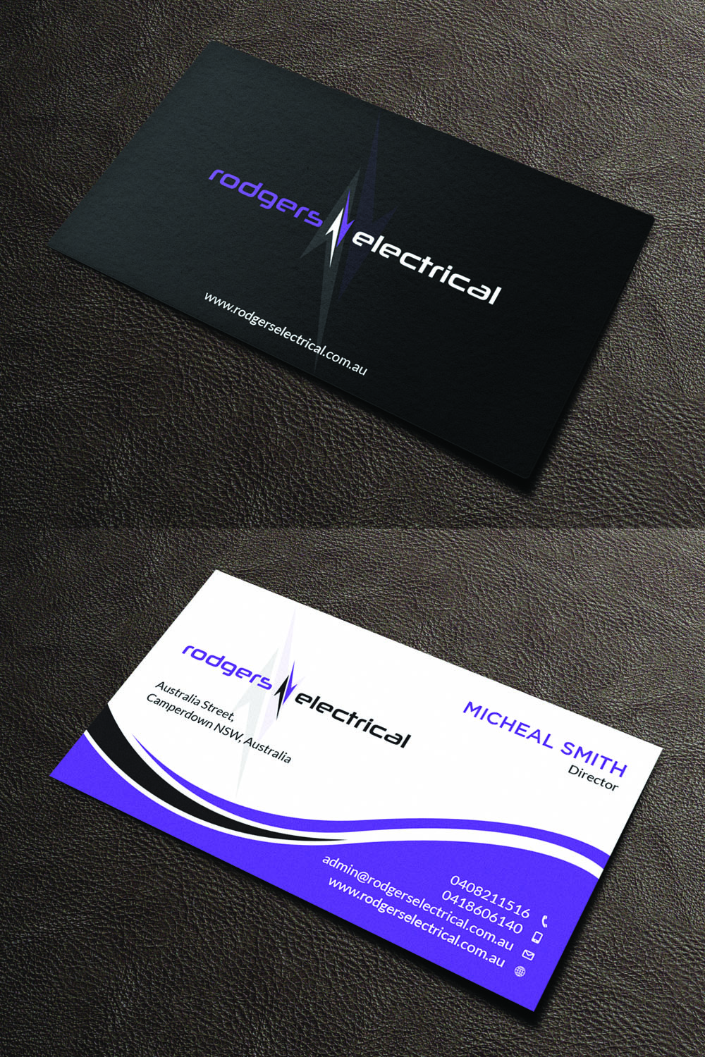 Diseño de Tarjeta de Presentación por Tripti Ranjan Gain para Rodgers Electrical | Diseño #19618633