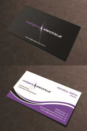 Business Card Design by Tripti Ranjan Gain for Rodgers Electrical | Design: #19618633