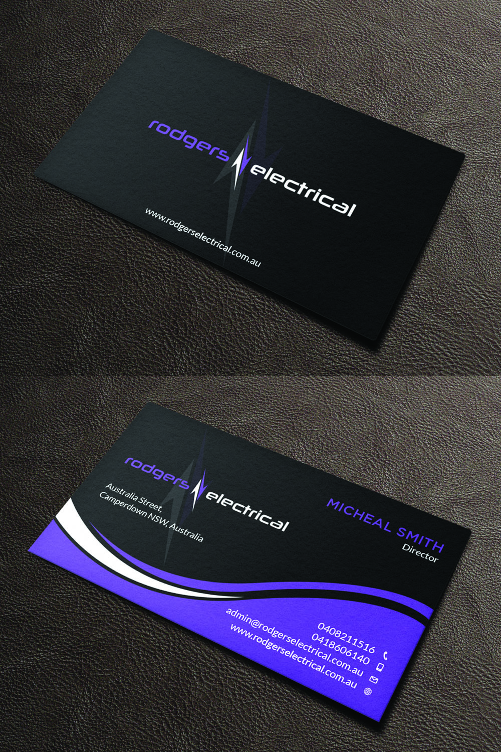 Diseño de Tarjeta de Presentación por Tripti Ranjan Gain para Rodgers Electrical | Diseño #19618634