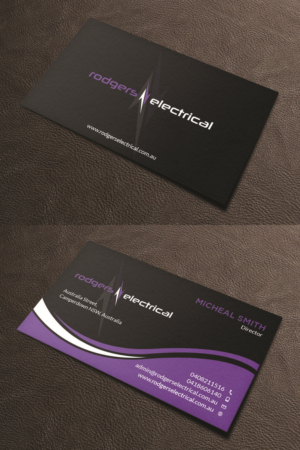 Business Card Design by Tripti Ranjan Gain for Rodgers Electrical | Design: #19618634