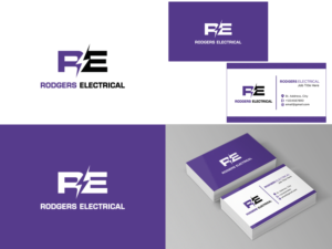 Visitenkarten-Design von Slant Line Media für Rodgers Electrical | Design: #19619154