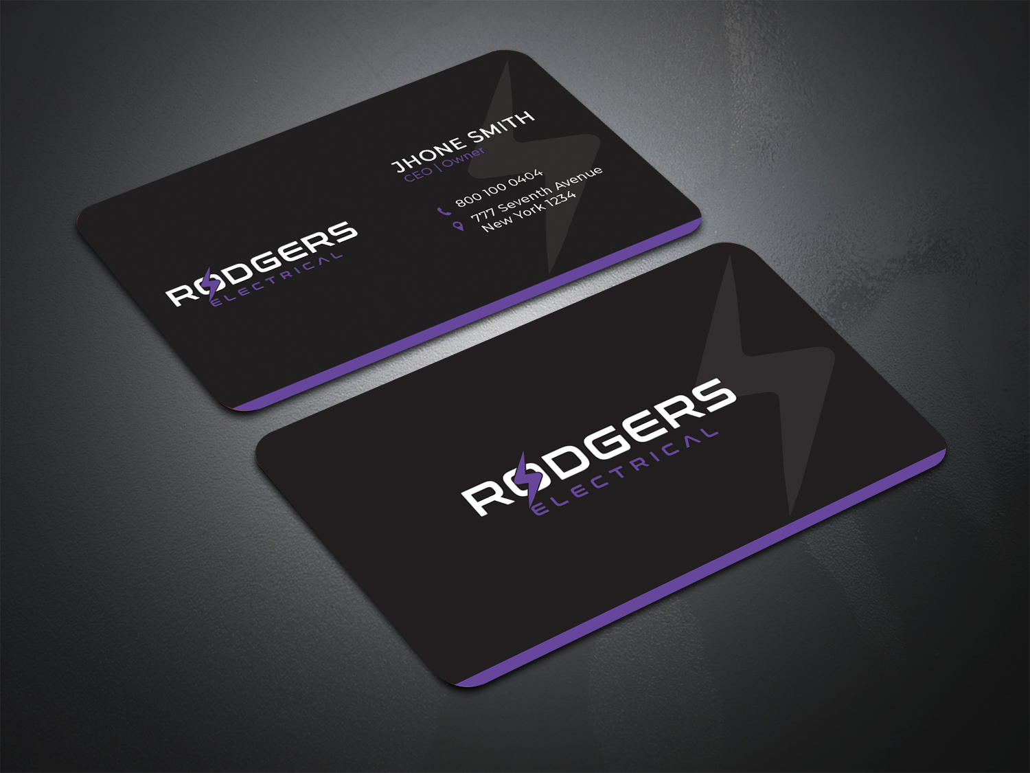 Business Card Design by Moumita_ for Rodgers Electrical | Design #19628144