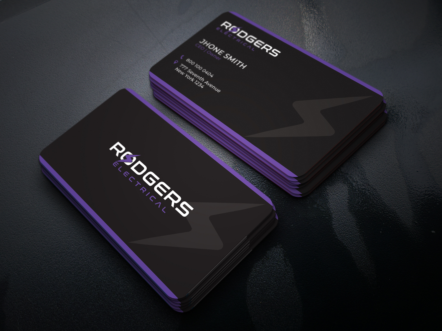 Business Card Design by Moumita_ for Rodgers Electrical | Design #19628148