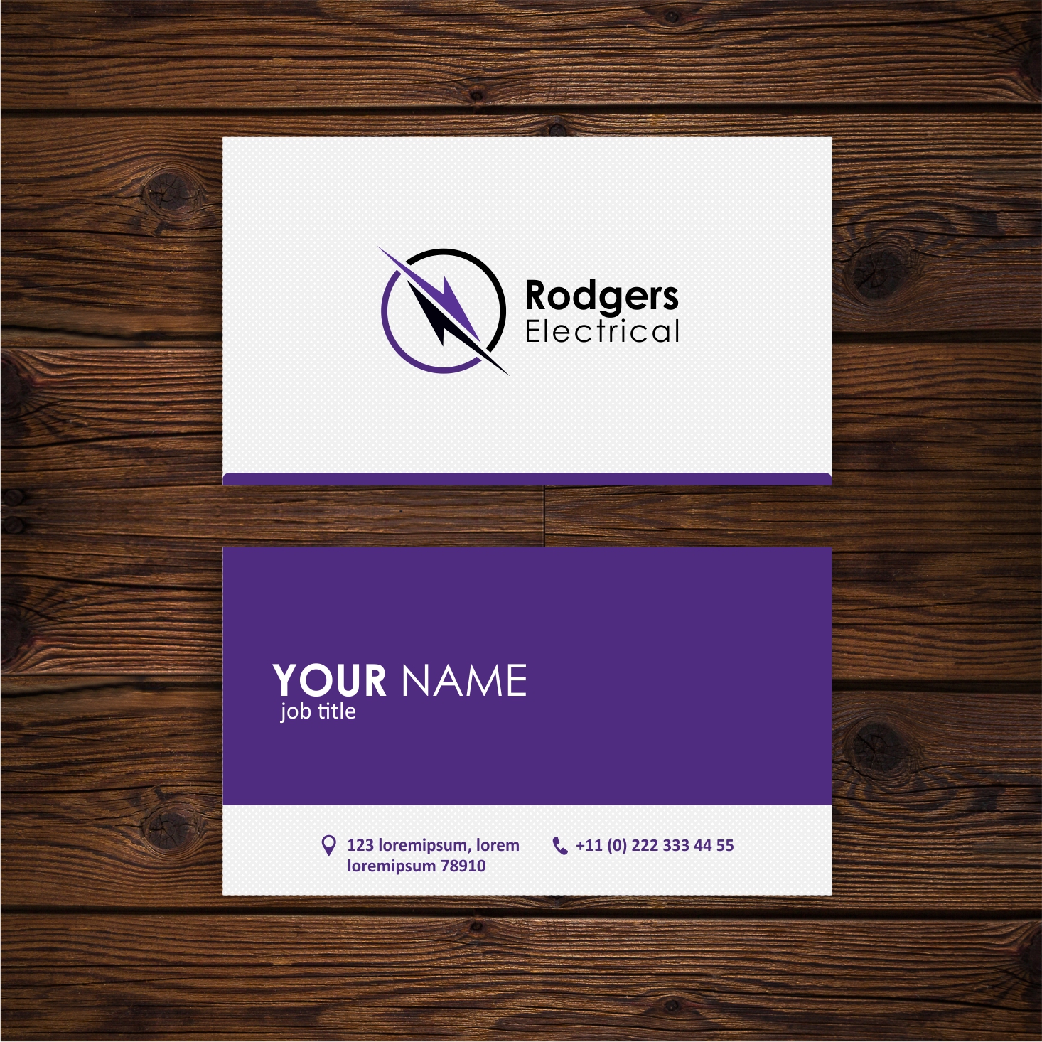 Business Card Design by Hasyim As'ari for Rodgers Electrical | Design #19677486