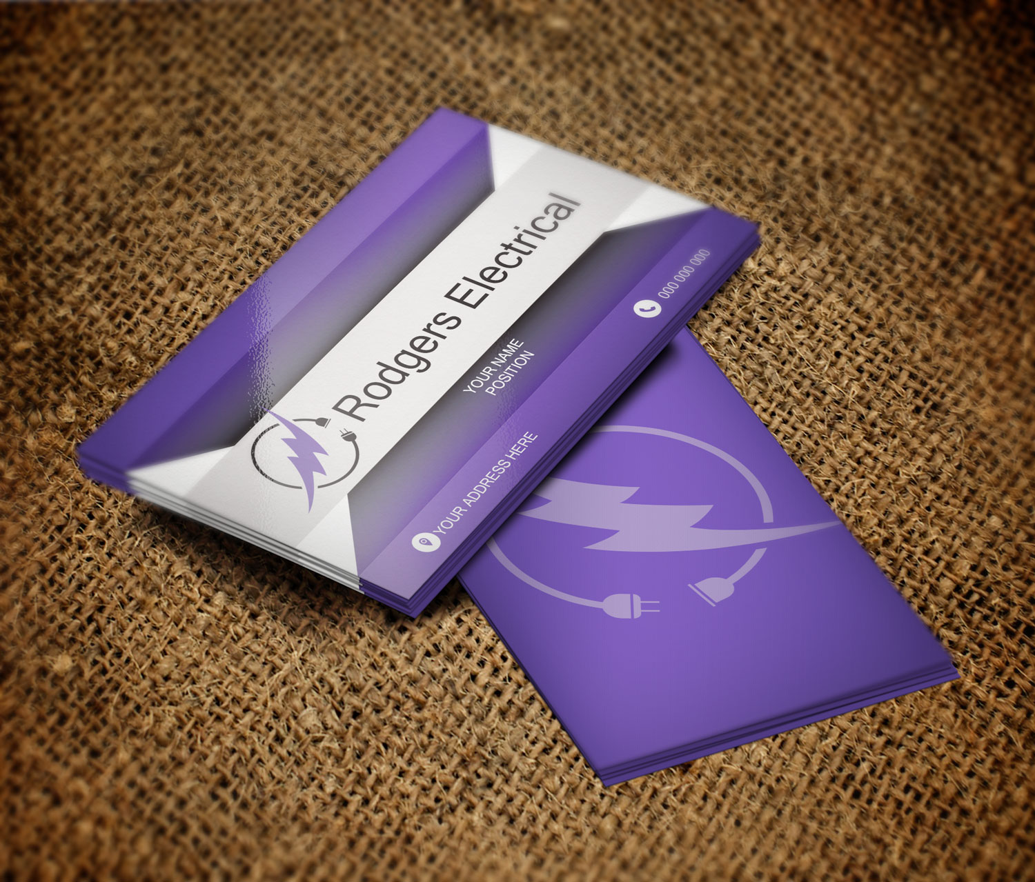 Business Card Design by Mavegz for Rodgers Electrical | Design #19676497