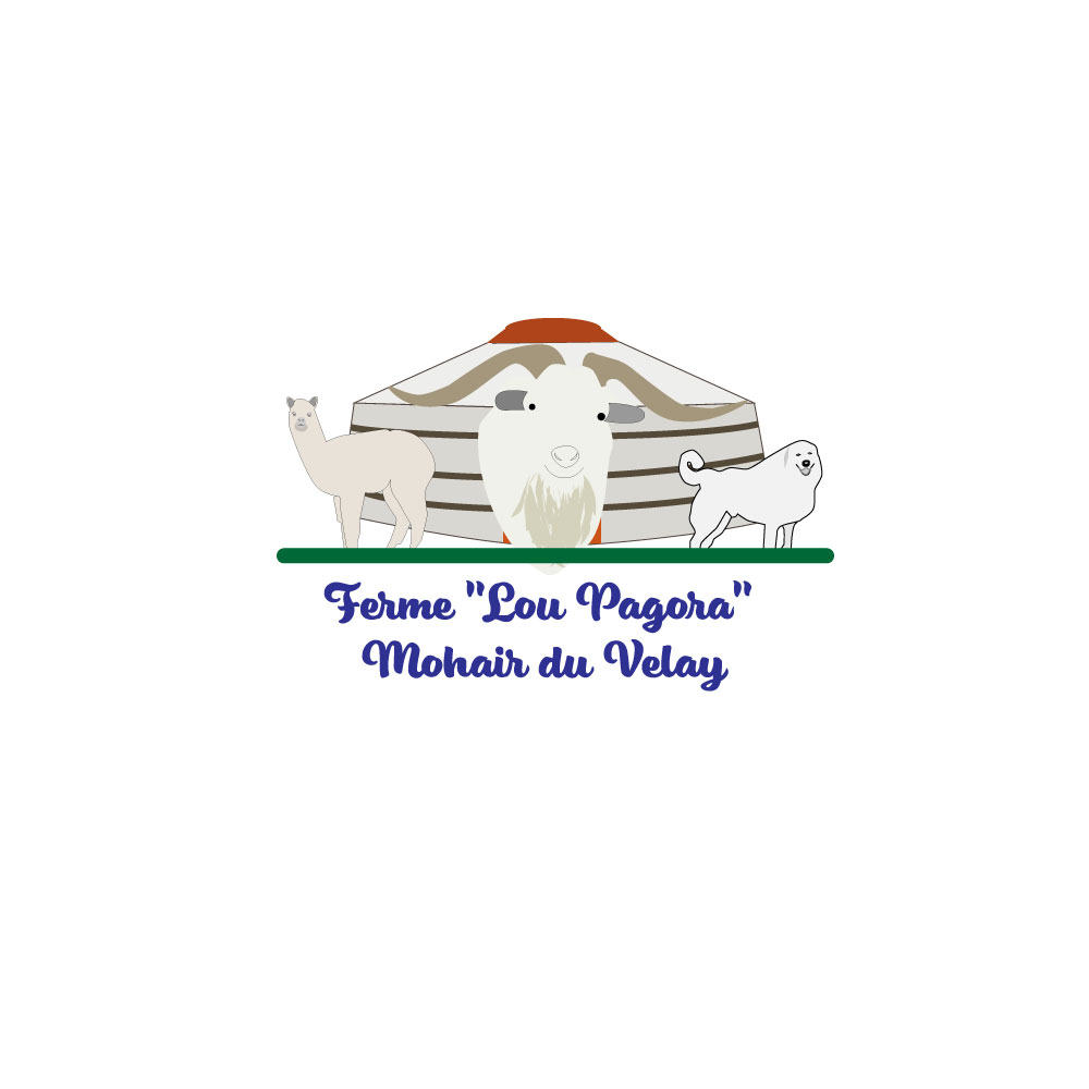 Logo Design by SimpleDesign1985 for Ferme "Lou Pagora" - Mohair du Velay | Design #19623341