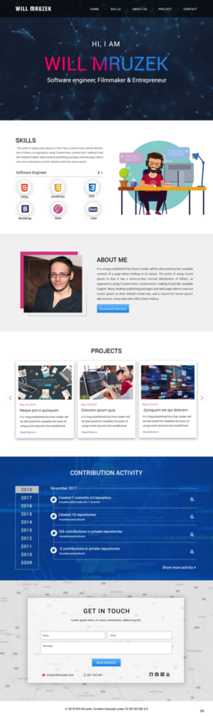 Web Design by pb for this project | Design: #19631847