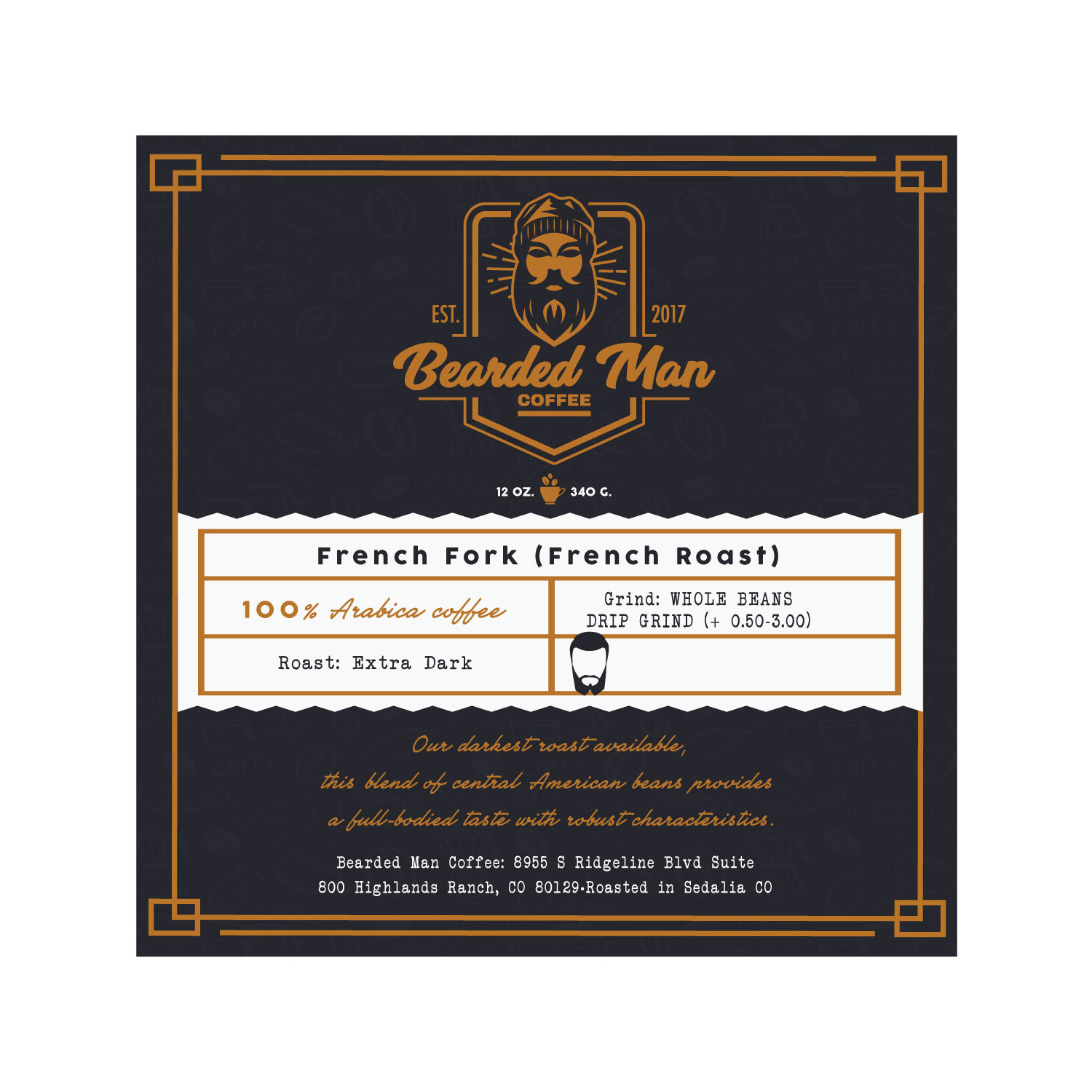 Design Graphique par SaraDesignStudios pour Bearded Man Coffee | Design #19674474