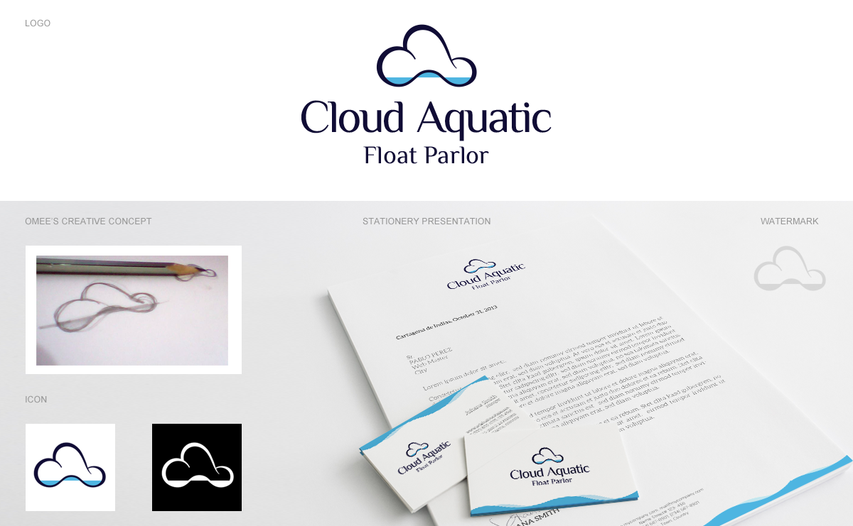 Logo Design by Omee for Cloud Aquatic LLC | Design #2925274