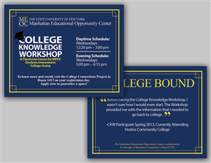 Postcard Design by galleria.by.leah for Manhattan Educational Opportunity Center | Design: #2897466