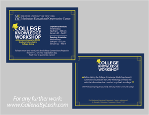 Postcard for NYC Education Class  | Postcard Design by galleria.by.leah