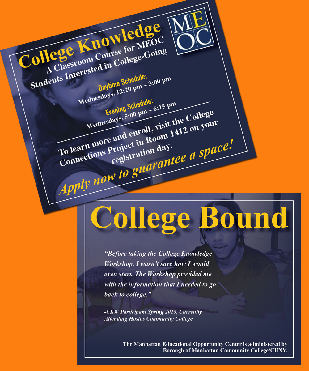 Postcard Design by iD_intelligentDesign for Manhattan Educational Opportunity Center | Design #2905731