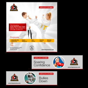 Trade Show Booth Design by M K G for Clarksville TaeKwonDo Karate Center, Inc. | Design: #19687621