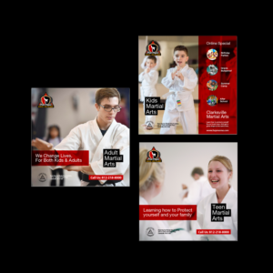 Trade Show Booth Design by M K G for Clarksville TaeKwonDo Karate Center, Inc. | Design: #19698231