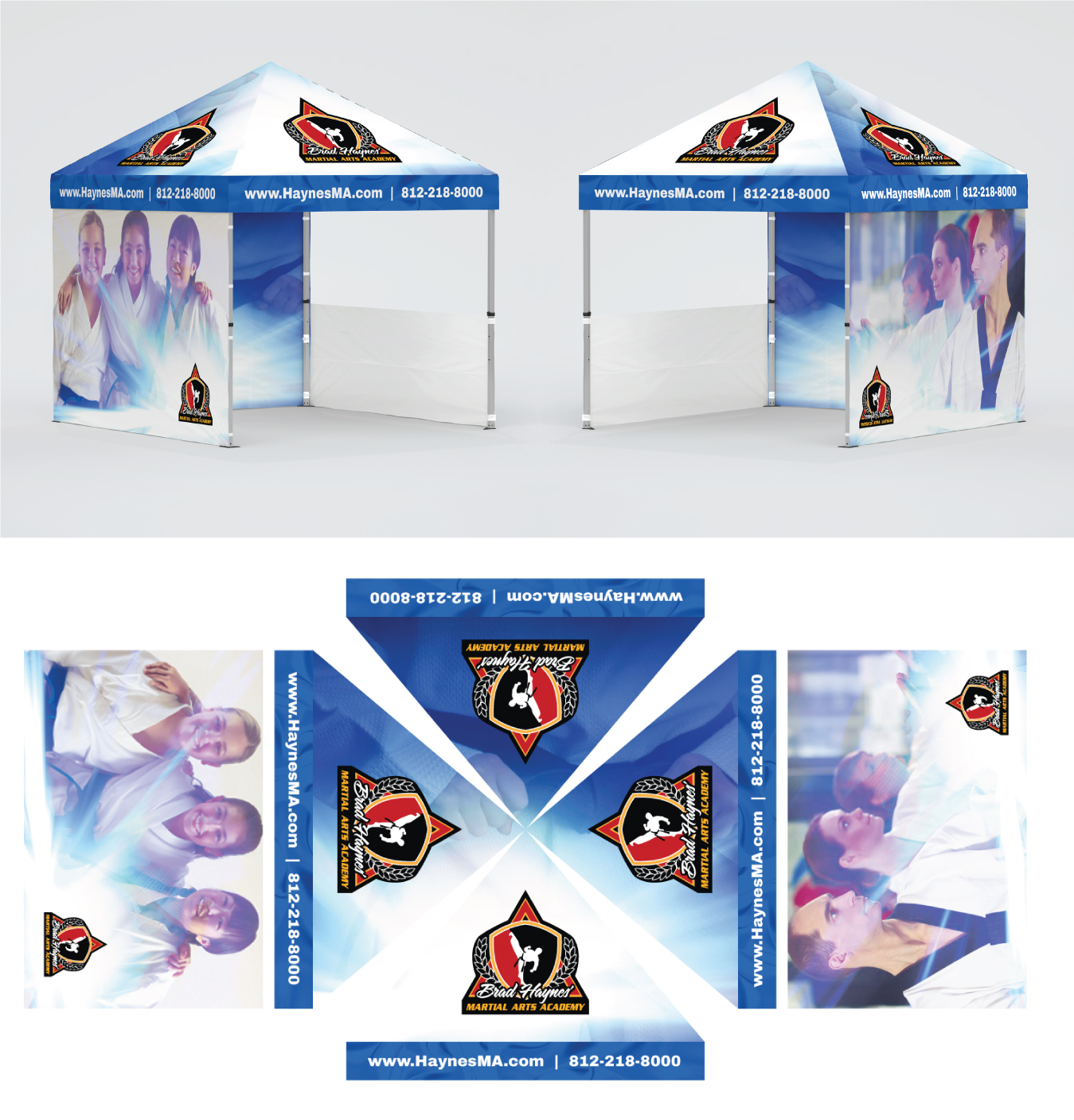 Design de Stand d'Exposition par Impressive Solutions pour Clarksville TaeKwonDo Karate Center, Inc. | Design #19628898