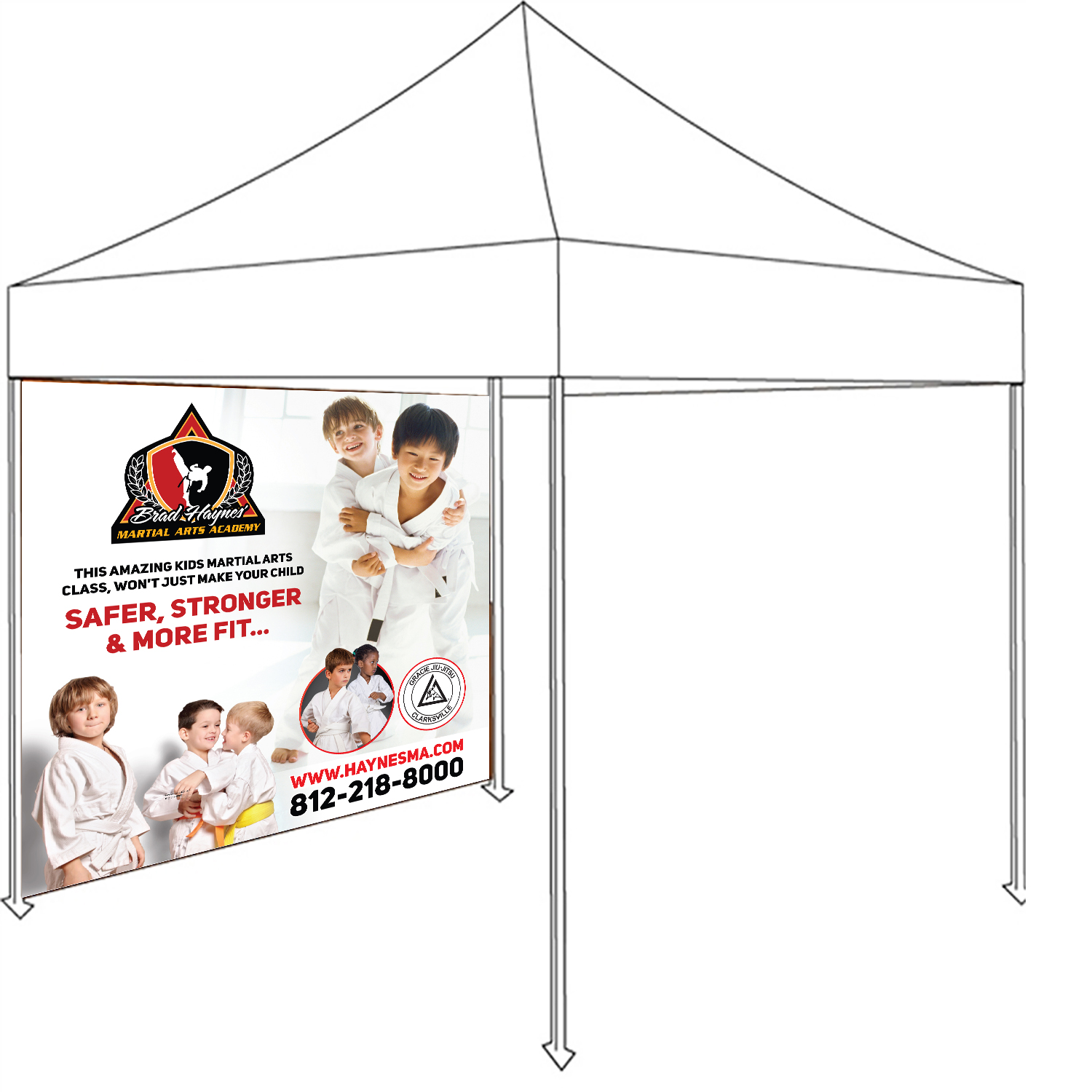 Trade Show Booth Design by Deziners Zone for Clarksville TaeKwonDo Karate Center, Inc. | Design #19628941