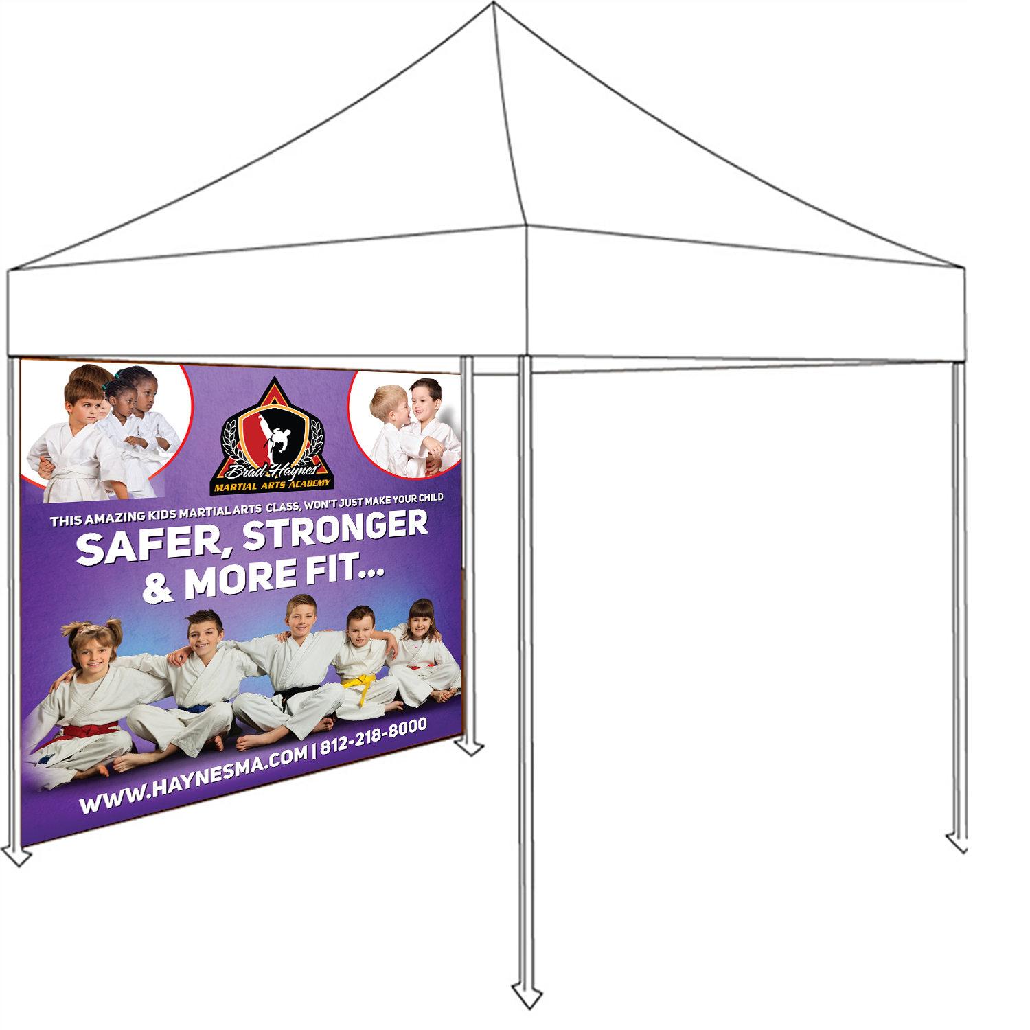 Trade Show Booth Design by Deziners Zone for Clarksville TaeKwonDo Karate Center, Inc. | Design #19628942