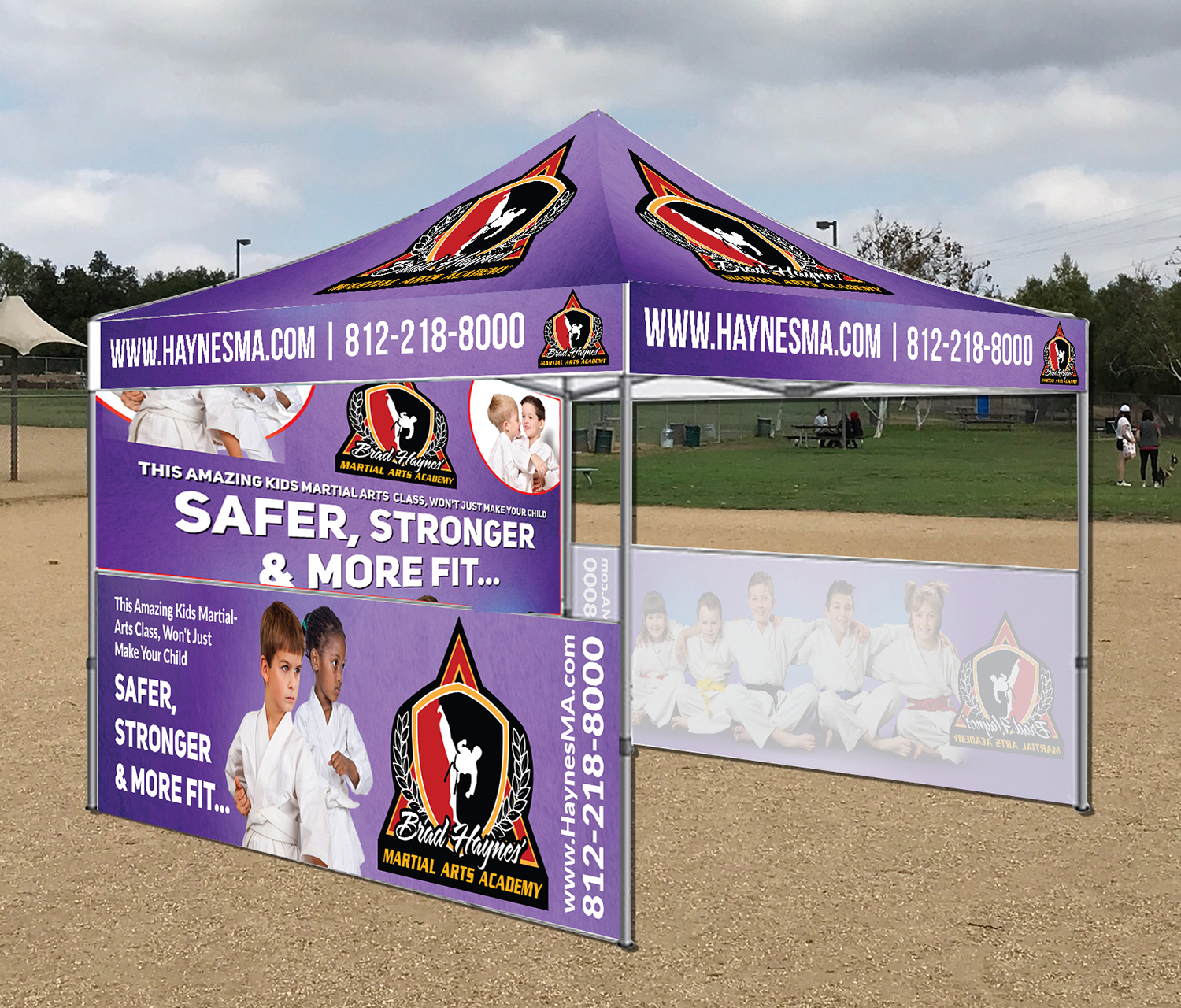 Trade Show Booth Design by Deziners Zone for Clarksville TaeKwonDo Karate Center, Inc. | Design #19636770