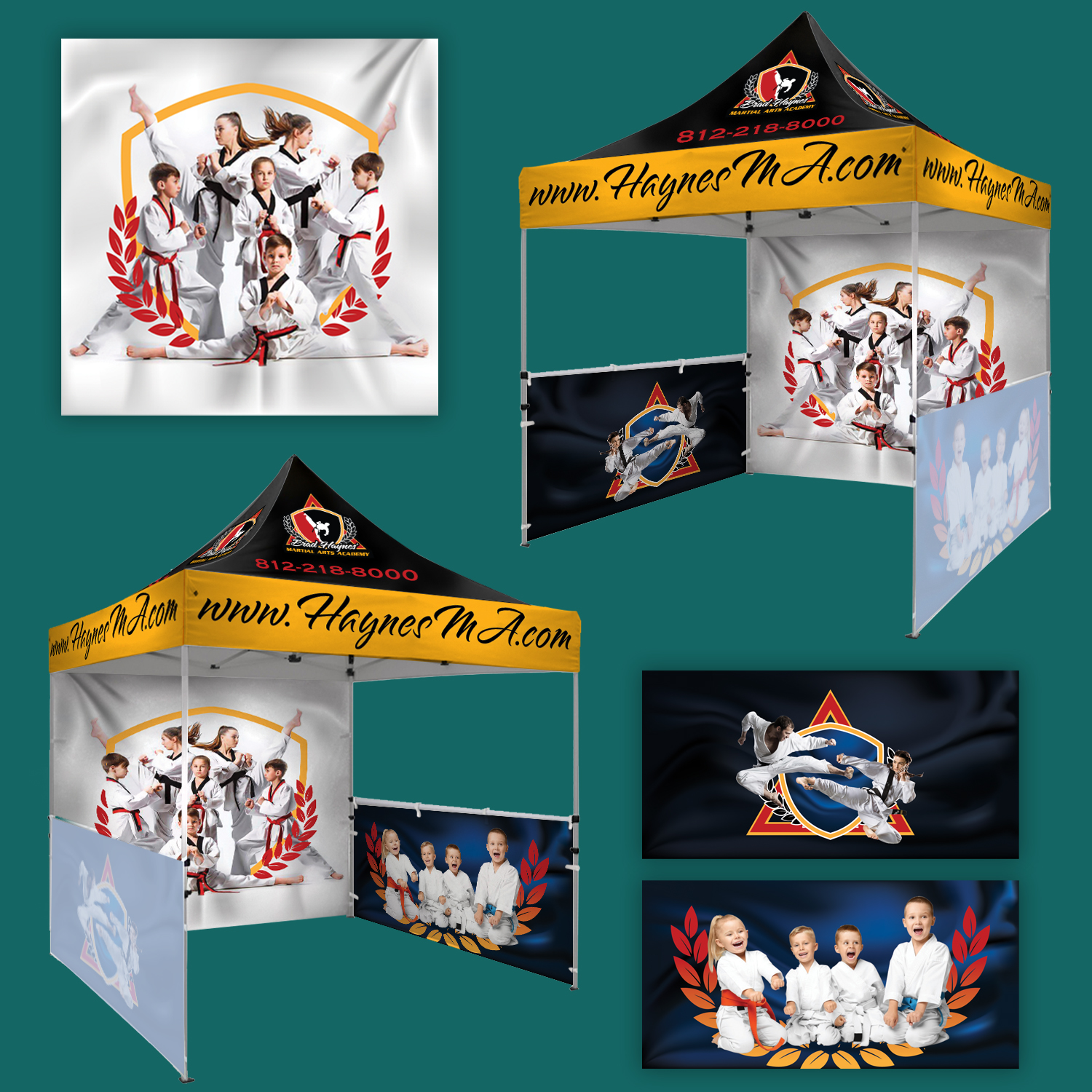 Bold, Modern, Martial Art Trade Show Booth Design for Clarksville