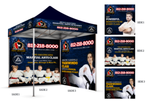 Trade Show Booth Design by SAI DESIGNS for Clarksville TaeKwonDo Karate Center, Inc. | Design: #19697112