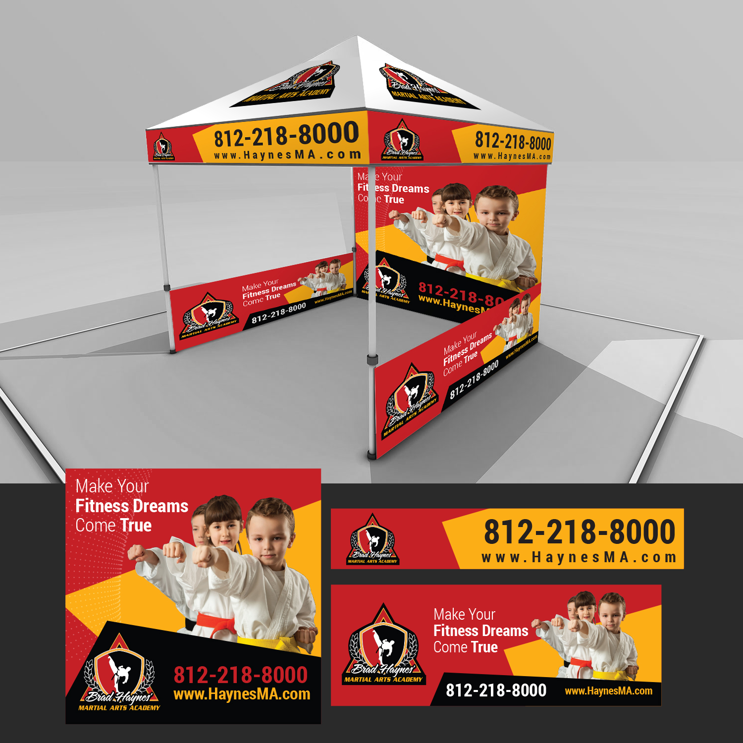 Trade Show Booth Design by Maxo-Biz for Clarksville TaeKwonDo Karate Center, Inc. | Design #19657136