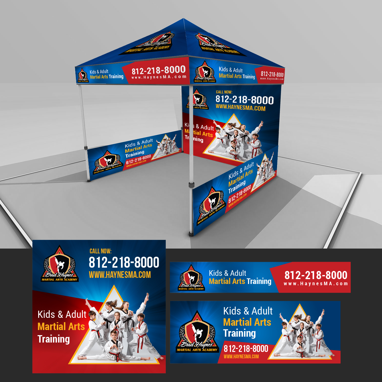 Trade Show Booth Design by Maxo-Biz for Clarksville TaeKwonDo Karate Center, Inc. | Design #19657137