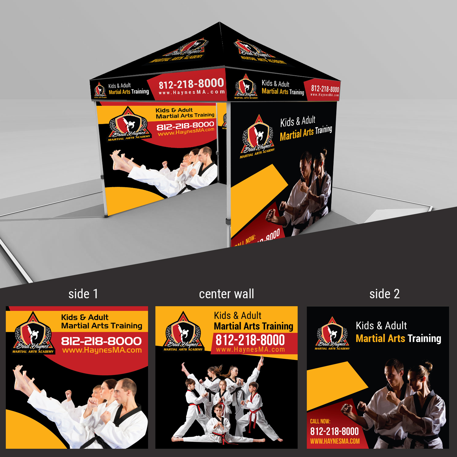 Trade Show Booth Design by Maxo-Biz for Clarksville TaeKwonDo Karate Center, Inc. | Design #19693902
