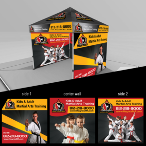 I need a design for a Tent top and wall design | Trade Show Booth Design by Maxo-Biz
