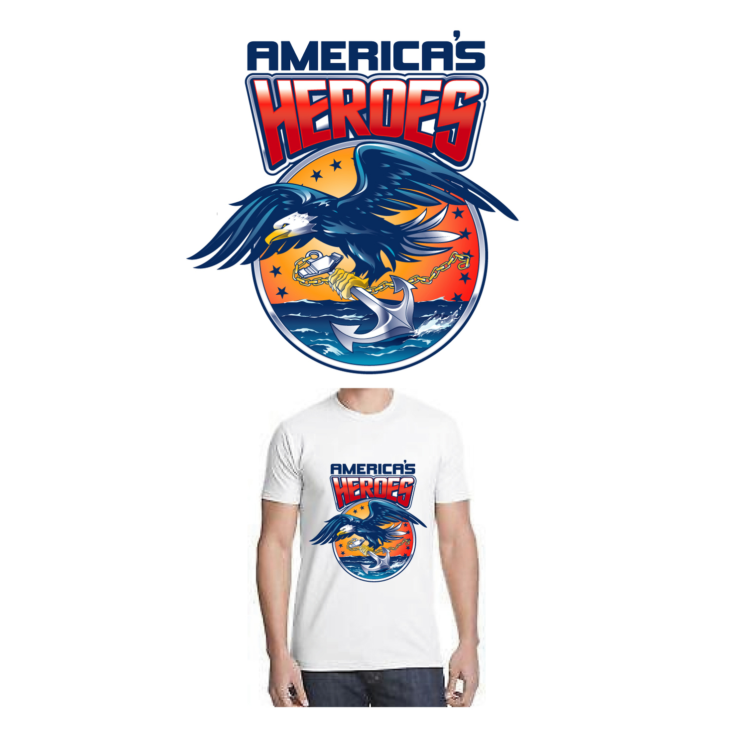 T-shirt Design by Jay Design for AMERICA'S HEROES | Design #19638202