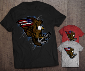 T-shirt Design by FigliaPerduta for AMERICA'S HEROES | Design #19689634