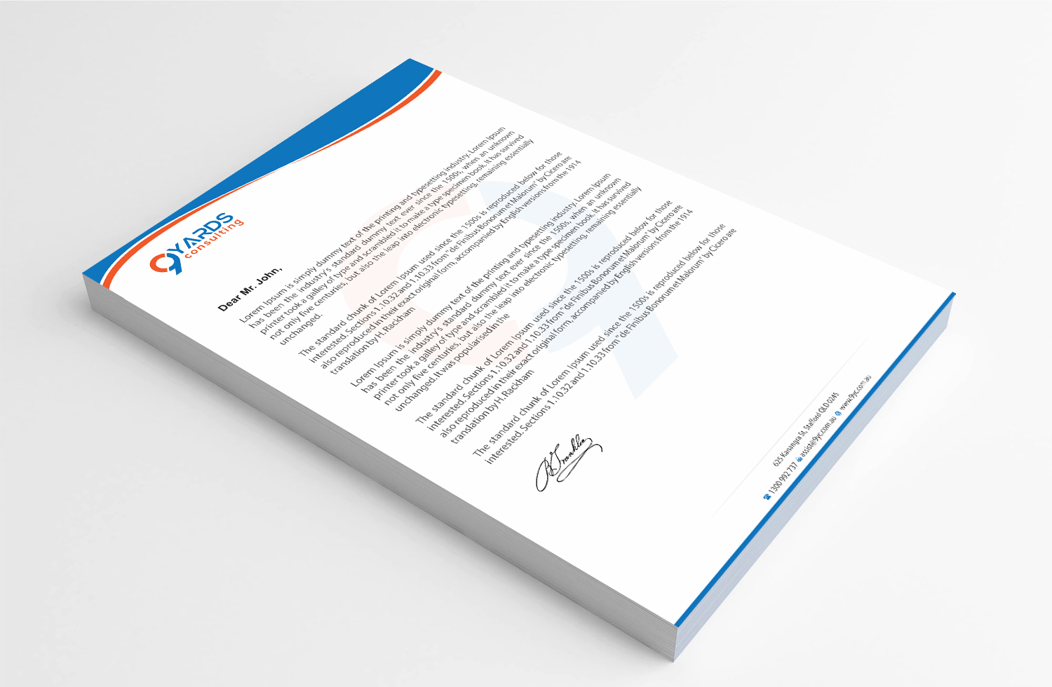 Briefkopf-Design von Infinitive Technology für 9Yards Consulting | Design #19627805