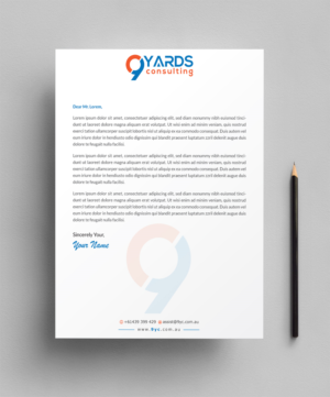 Letterhead Design by Infinitive Technology for 9Yards Consulting | Design: #19629015