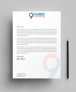 Letterhead Design by Infinitive Technology for 9Yards Consulting | Design: #19629016