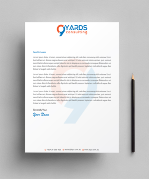 Letterhead Design by Infinitive Technology for 9Yards Consulting | Design: #19629025