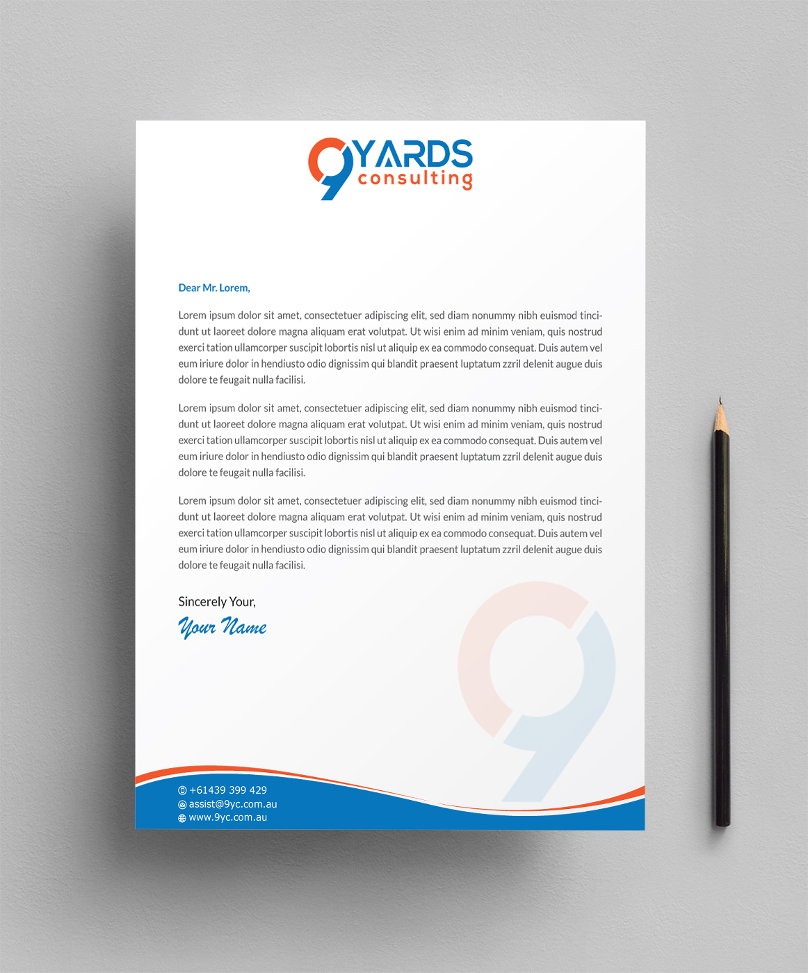 Briefkopf-Design von Infinitive Technology für 9Yards Consulting | Design #19629026