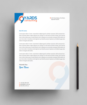 Letterhead Design by Infinitive Technology for 9Yards Consulting | Design: #19629041