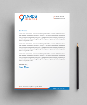 Letterhead Design by Infinitive Technology for 9Yards Consulting | Design: #19629042