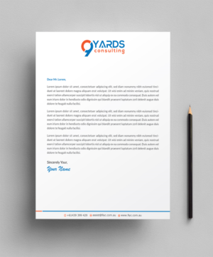 Letterhead Design by Infinitive Technology for 9Yards Consulting | Design: #19629043
