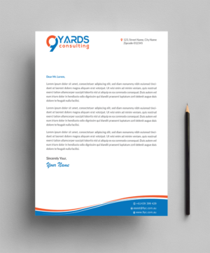 Letterhead Design by Infinitive Technology for 9Yards Consulting | Design: #19629061