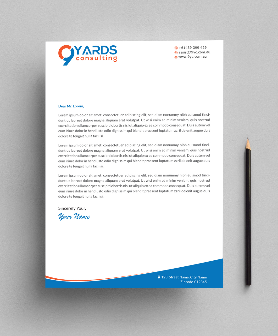 Briefkopf-Design von Infinitive Technology für 9Yards Consulting | Design #19629062