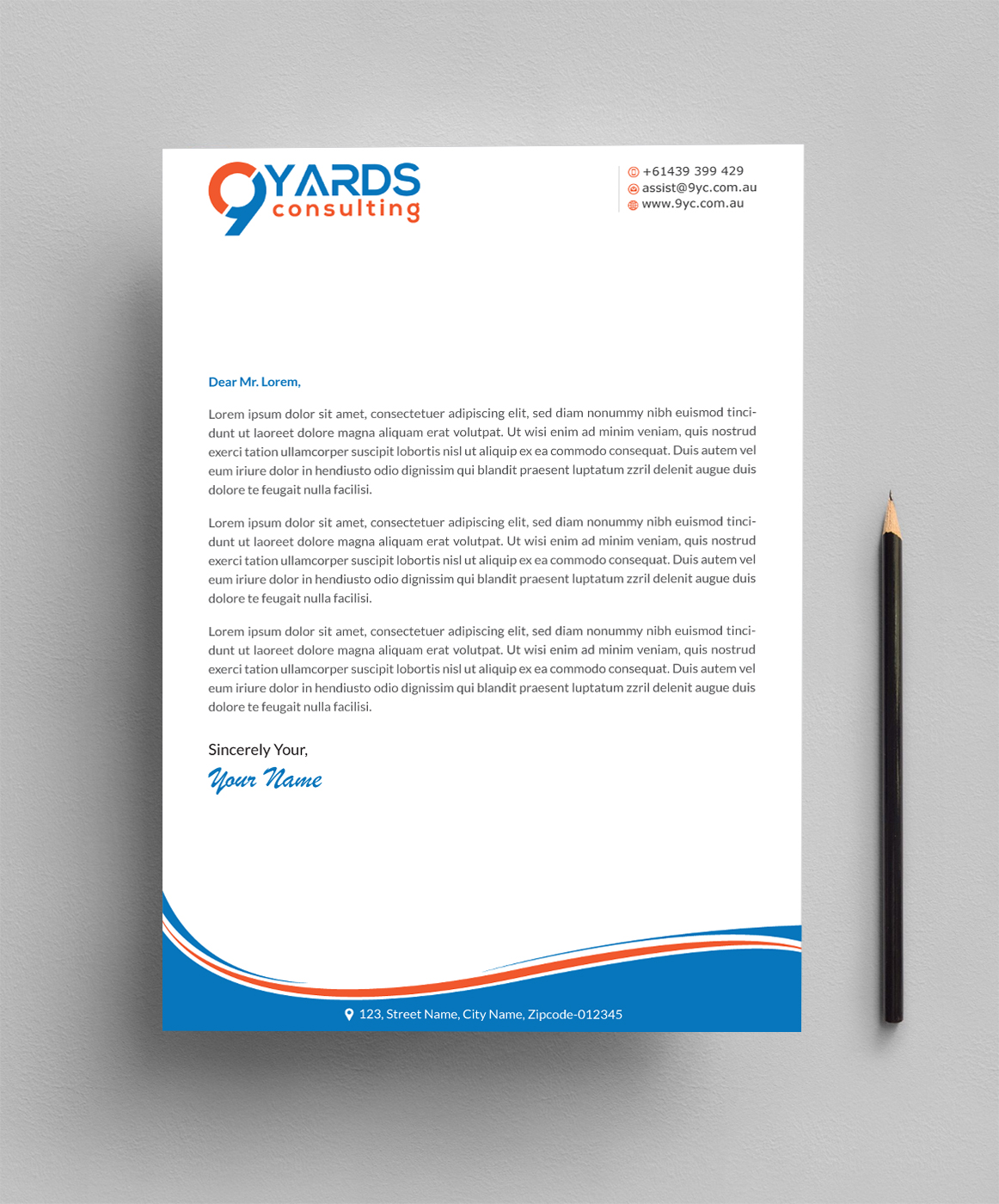 Briefkopf-Design von Infinitive Technology für 9Yards Consulting | Design #19629069