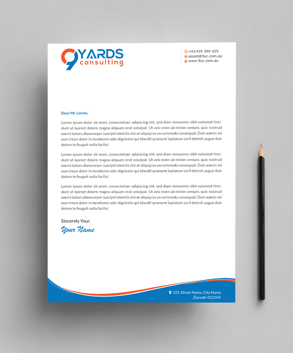 Briefkopf-Design von Infinitive Technology für 9Yards Consulting | Design #19629072