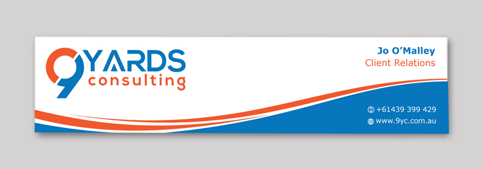 Letterhead Design by Infinitive Technology for 9Yards Consulting | Design #19634859