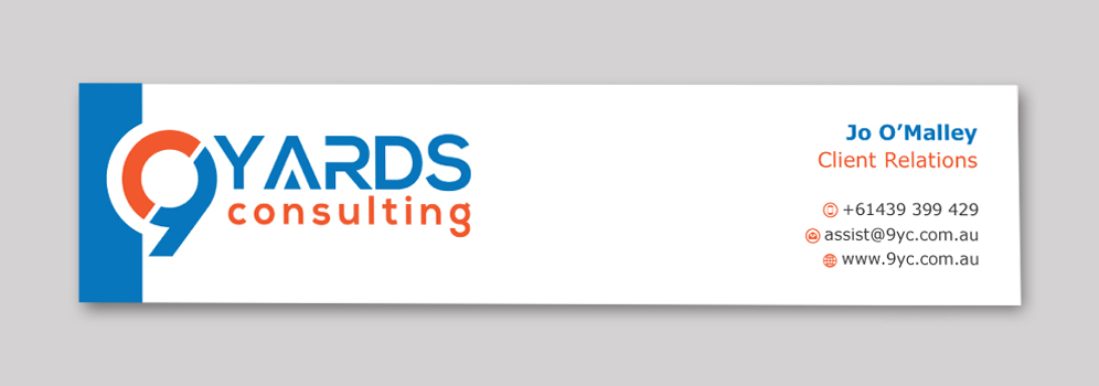 Letterhead Design by Infinitive Technology for 9Yards Consulting | Design #19634868