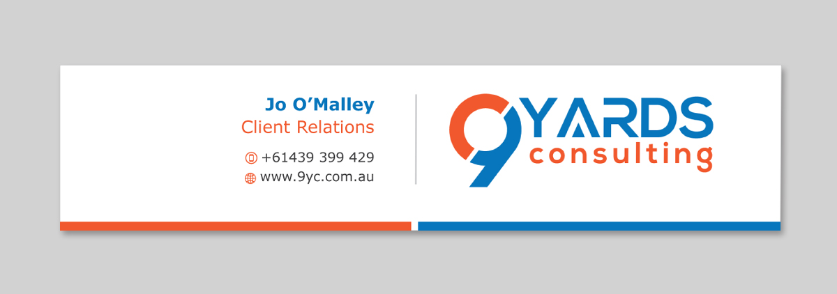 Letterhead Design by Infinitive Technology for 9Yards Consulting | Design #19655272