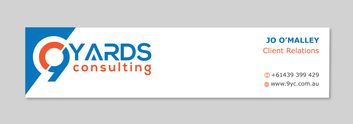 Letterhead Design by Infinitive Technology for 9Yards Consulting | Design #19655273