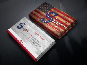 Skip's Custom Signs and Woodworking Business Card | Business Card Design by JK18