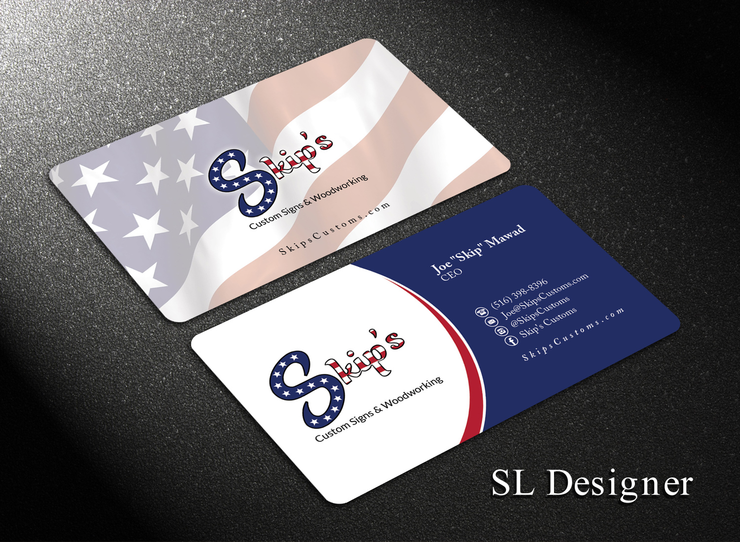 Business Card Design by SL Designer for Skip's Customs | Design #19630649