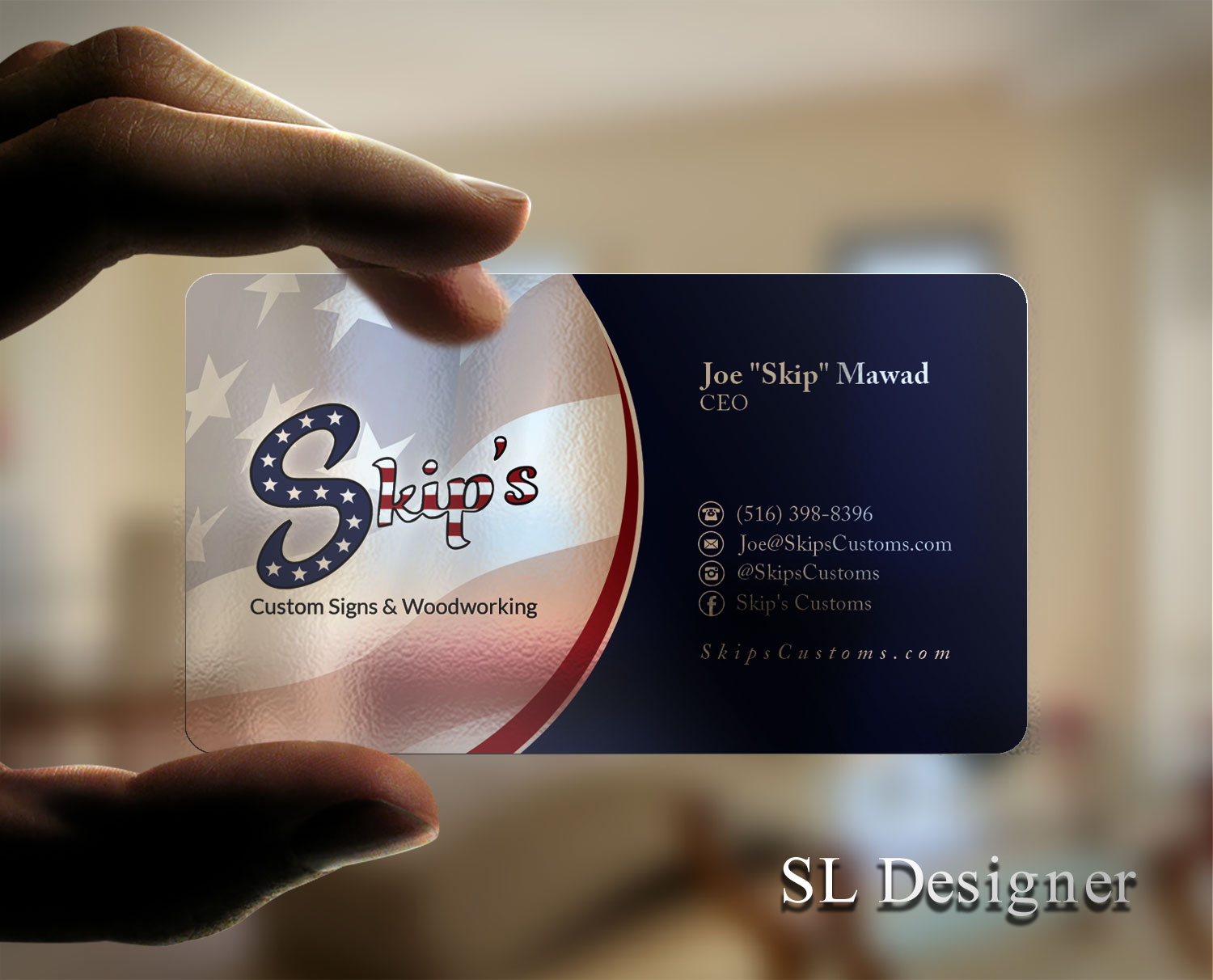 Design de Carte de Visite par SL Designer pour Skip's Customs | Design #19630652